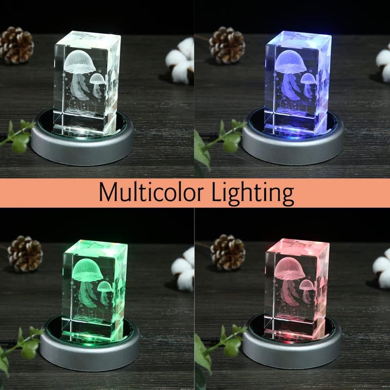 IFOLAINA LED Display Multicolor Light Base for 3D Crystal Art - Lighted Up Stand Color Changing Small LED for Glass Art - Image 4